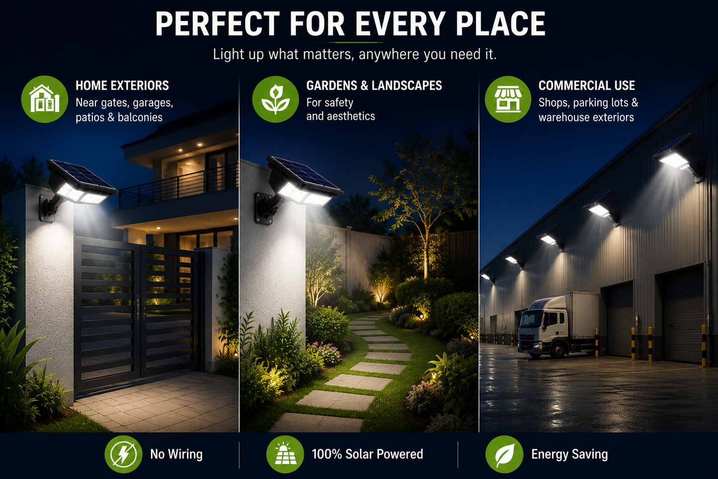High-Power Solar LED Street Light with Motion Sensor & Remote Control – Waterproof Outdoor Security Wall Light (1 Set)