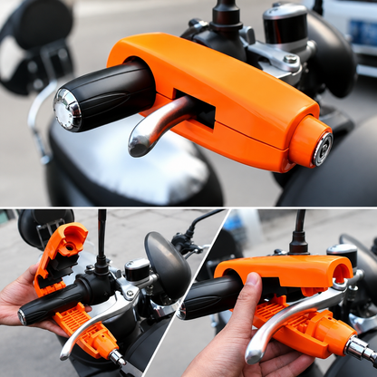 Heavy Duty Motorcycle Brake Lever Lock – Anti-Theft Handlebar Security Lock for Scooters, Motorcycles & ATVs