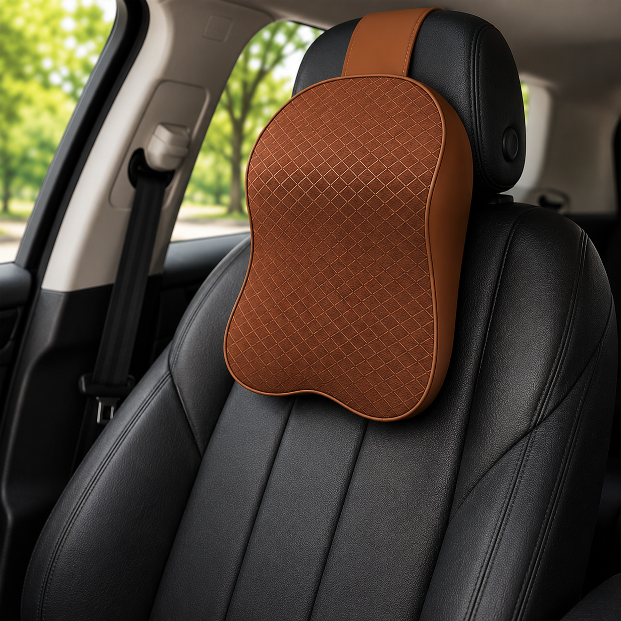 Car Neck Pillow – Ergonomic Headrest Cushion for Neck Support & Comfortable Driving (1