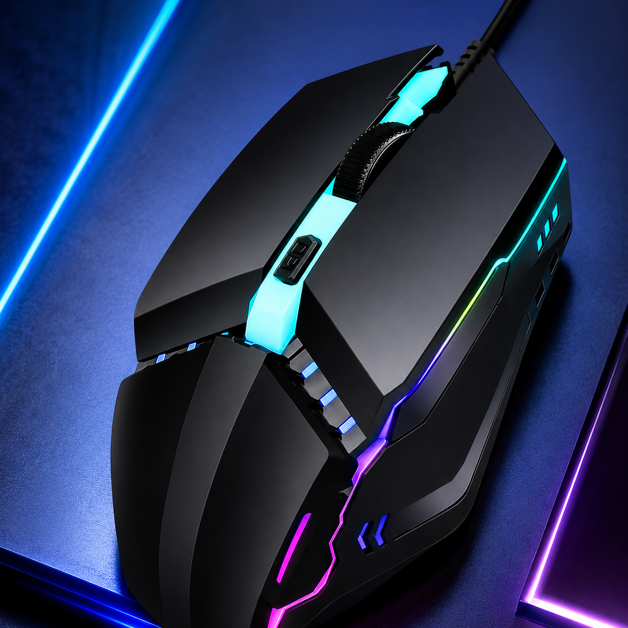 USB Wired RGB Gaming Mouse | Ergonomic 4-Button Mouse with Adjustable DPI