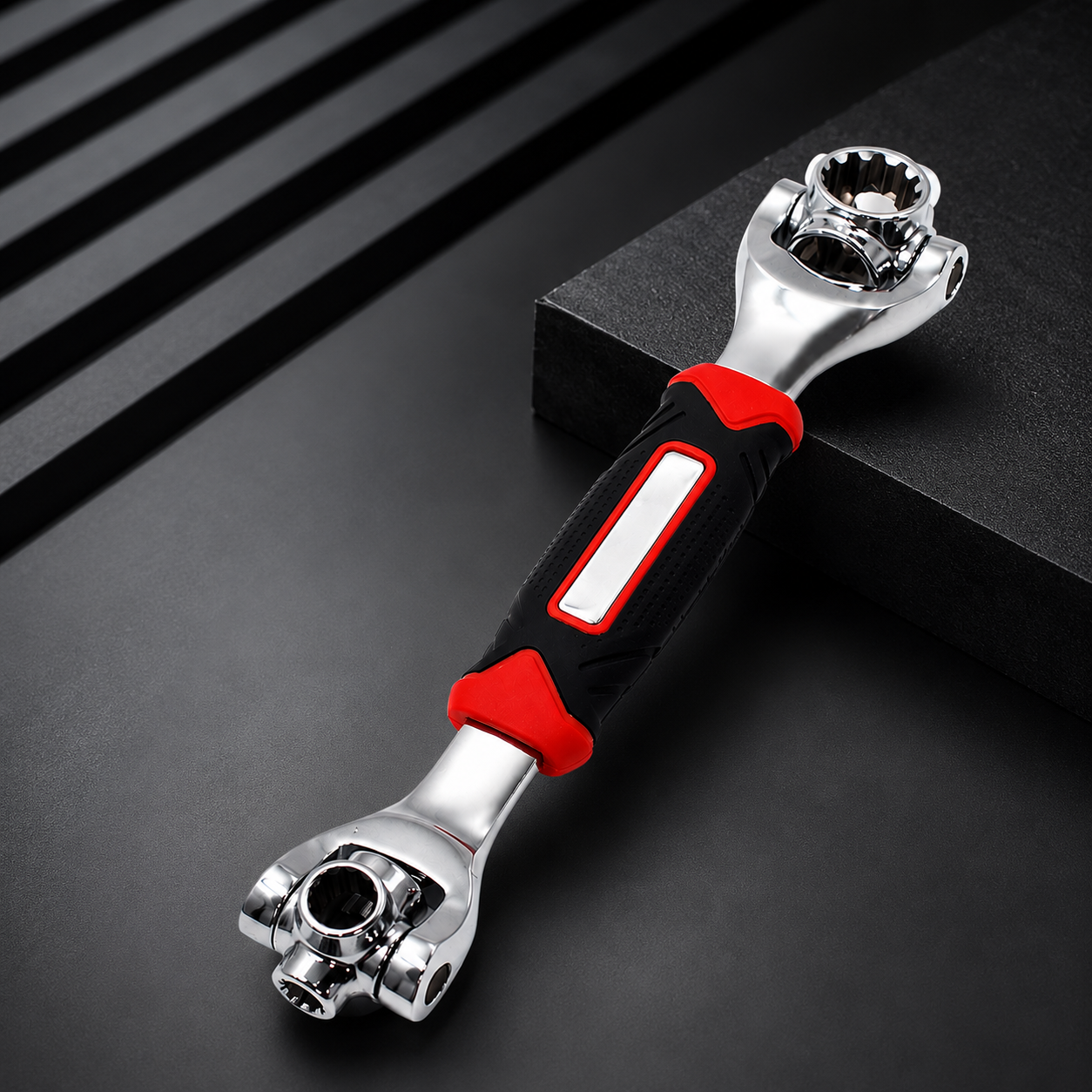 Multi-Function Universal Wrench | 360° Rotating Multi-Size Tool